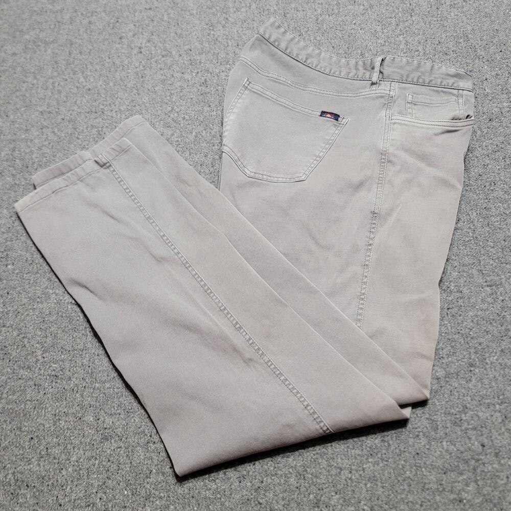 Faherty Pants Mens 35x31 Gray Reserve Twill 5 Pocket Jeans Preppy Classic Boho